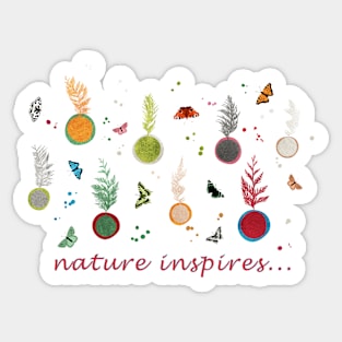 Little Trees and Butterflies Sticker